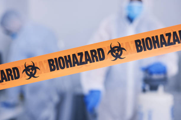 Professional Biohazard technician working in Drake, CO